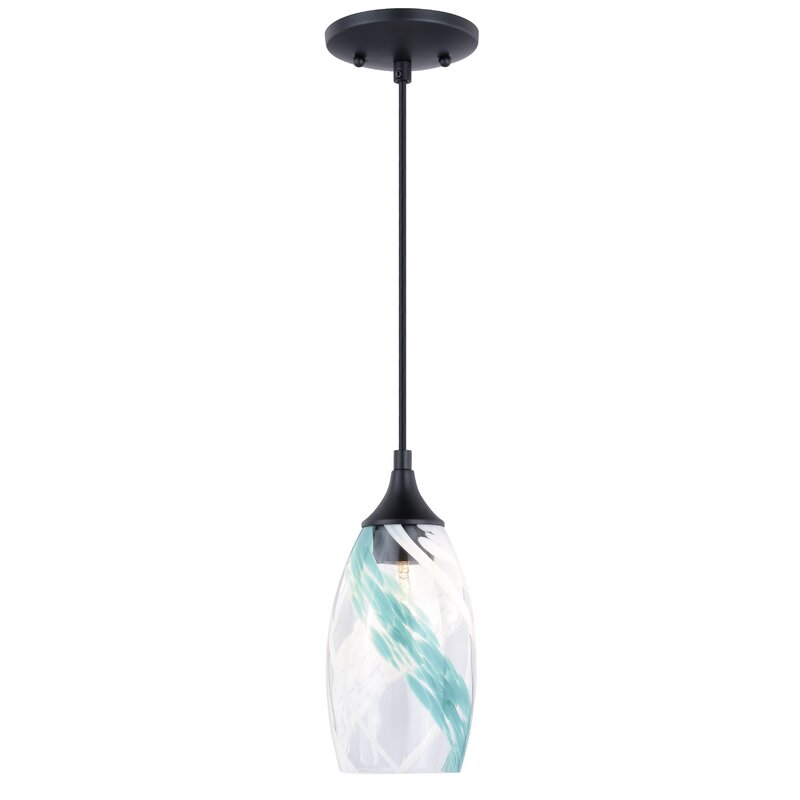 Ebern Designs Moris 1 Light Single Bell Pendant & Reviews
